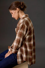 Be Cool Oversized Brown Flannel