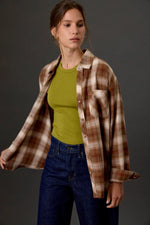 Be Cool Oversized Brown Flannel