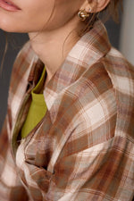 Be Cool Oversized Brown Flannel