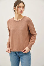 Be Cool Drop Shoulder Pullover Sweater