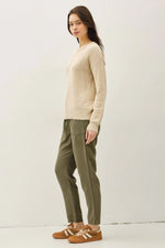 Slub Yarn Crewneck Sweater