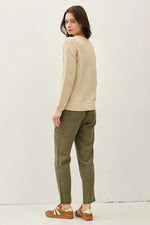 Slub Yarn Crewneck Sweater