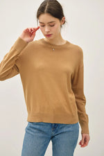 Be Cool Drop Shoulder Crewneck Sweater