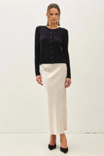 Be Cool Suede Feel Midi Skirt