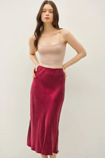 Be Cool Suede Feel Midi Skirt