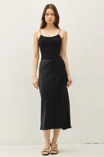Be Cool Suede Feel Midi Skirt
