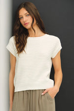 Be Cool Cap Sleeve Sweater