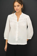 Be Cool Crisp Cotton Blouse