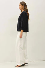 Be Cool Crisp Cotton Blouse
