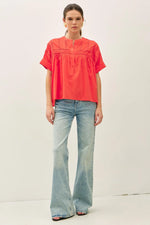Be Cool Eyelet Laced Top
