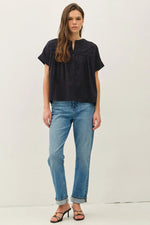 Be Cool Eyelet Laced Top