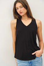 Be Cool Soft V-Neck Knit Tank