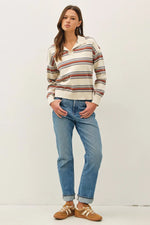 Be Cool Polo Striped Sweater