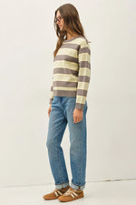 Be Cool Boxy Fit Multi Striped Sweater