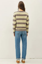 Be Cool Boxy Fit Multi Striped Sweater