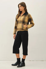 Be Cool Plaid Sweater Jacket