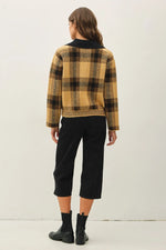 Be Cool Plaid Sweater Jacket