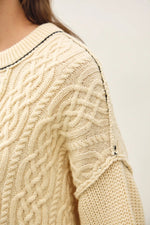 Be Cool Wool Blend Cable Knit Sweater