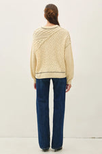 Be Cool Wool Blend Cable Knit Sweater