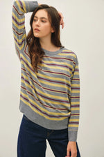 Be Cool Feather Weight Multi Striped Sweater