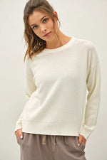 Be Cool Drop Shoulder Crewneck Sweater