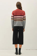 Be Cool Multi Color Blocked Sweater Top