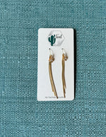 The Teal Cactus Earrings