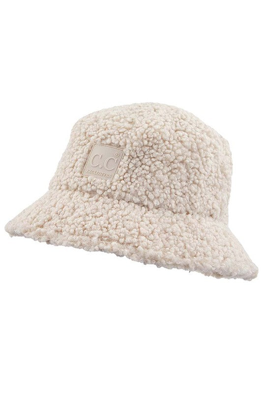 C.C Sherpa Bucket Hat with Rubber Patch