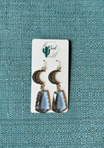 The Teal Cactus Earrings