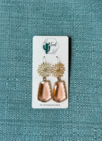 The Teal Cactus Earrings