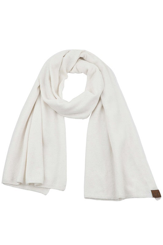 C.C Soft Recycled Fine Yarn Cuff Scarf