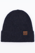 C.C Soft Recycled Fine Yarn Cuff Beanie