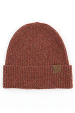 C.C Soft Recycled Fine Yarn Cuff Beanie