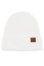 C.C Soft Recycled Fine Yarn Cuff Beanie