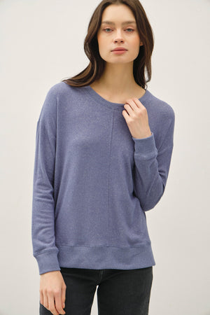 Be Cool Hacci Brused Pullover Knit Top