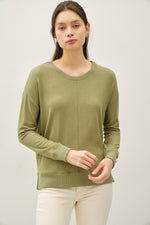 Be Cool Hacci Brused Pullover Knit Top