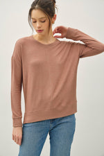 Be Cool Hacci Brused Pullover Knit Top