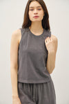 Be Cool Acid Wash Boxy Cut Tank