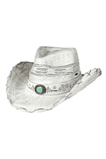 Vented Cowboy Hat W Metallic Edge Stitching