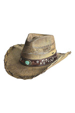 Vented Cowboy Hat W Metallic Edge Stitching