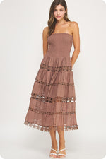 Strut & Bolt Eyelet Lace Tube Dress