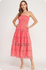 Strut & Bolt Eyelet Lace Tube Dress