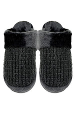 C.C Waffle Knitted Textured Winter Slippers
