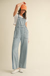 AnnieWear Soft Mineral Wash Overall Jeans