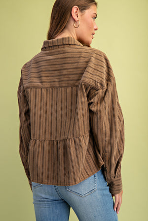 GiGiO Corduroy Babydoll Style Jacket