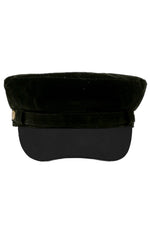 C.C Button Deco Faux Suede Fisherman's Cap
