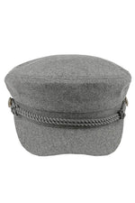C.C Rope with Button Deco Solid Fisherman's Cap