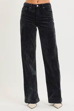 Risen High Rise Wide Leg Corduroy Pants