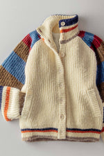 Trend Notes Faux Fur Lined Cardigan Sweater