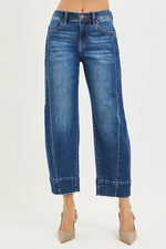 Risen Slouchy Cropped Barrel Jeans